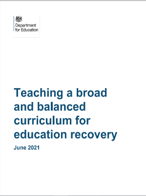 Teaching a broad and balanced curriculum